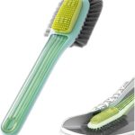 Shoe Cleaner Brush -Sneaker Shoe Cleaner Brush-Soft Bristle Cleaning Shoes Scrubber-Long Handle Shoe Scrubbing Brush-White mesh Sneaker Cleaner Brush-Shoe Brushes for Internal and External Cleaning
