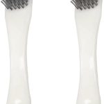 2 Pack Bowling Shoe Brush 2-in-1 Heavy Duty Scrubber for Shoes Sliders Golf Cleats and Boots Outdoor Shoe Cleaning Brushes for Mud and Dirt Durable Stainless Steel Wire Brush Cleaner Kit