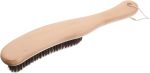 Long Handle Shoe Brush Soft Bristle Shoe Cleaner for Sneakers and Boots with Natural Wood Handle Sole Scrubber Suitable for Household and Polishing