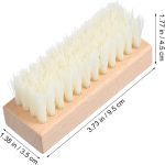 4Pcs Shoe Cleaning Brush Set: Sturdy Wood Handle Soft Nylon Bristle Scrubbers, 3.7 Inch Portable Dirt Remover for Sneakers, Suede & Leather Boots - Image 2