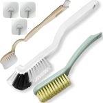 Cleaning Brush Shoe Kitchen Bottle Brush Sink Bathroom Household Dish Pot Pan Edge Corners Tile Lines Brush with Stiff Bristles