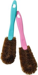 Palm Shoes Brush - Scrubber, 2 Count | Natural Fibers, Dirt Remover, Sneaker Wash