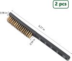 2Pcs Bowling Shoe Brush Accessories Kit Essential Bowling Supplies and Equipment for Men and Women Helps Improve Shoe Slide Protects Soles Remove - Image 2