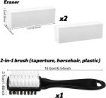 2-in-1 Suede Brush, Shoes Cleaning Brush Kit & 2 Polish Eraser with Soft Bristle for Suede and Nubuck Leather Boot - Image 2