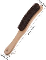 Long Handle Shoe Brush Soft Bristle Shoe Cleaner for Sneakers and Boots with Natural Wood Handle Sole Scrubber Suitable for Household and Polishing - Image 2