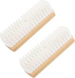 2Pcs Suede Brush for Shoes, Rubber Shoe Brush Cleaner with Soft Bristle Brush,Suede Eraser for the Care and Cleaning of Shoes, Bags, Coats, and Suede Accessories