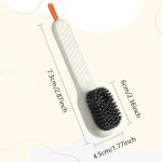 2 Pcs 2 in 1 Multifunction Cleaning Brush Shoe Laundry Brush Liquid Box Soap Dispenser Scrub Brushes for Cleaning Liquid Adding Soft Brushes Hooks for Washing Clothes Household Bathroom Kitchen - Image 2