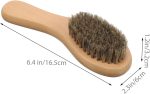 Soft Bristle Shoe Brush with Bent Handle Gentle Cleaning Polishing for Shoes Effortless Reach for Soles and Heels Durable Bristle Material for Shoe Care - Image 2