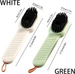 2Pack Multifunctional Laundry Brushes, Cleaning Brush with Soap Dispenser,Shoe Brushes for Cleaning (Green and White) - Image 2