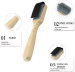 Dance Shoes Brush,Shoes Cleaner Brush,Suede Sole Wire Shoes Wood Cleaning Brush Cleaners 2Pcs - Image 2