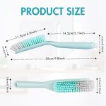 Household Laundry Brush Shoe Brush, Plastic Sturdy Handle & Soft Bristle Cleaning Brush, Professional Scrub Brush for Cleaning Fabrics Clothes Floors Bathrooms - Image 2