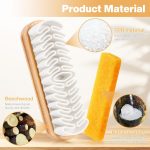 2 Pcs Suede Shoe Brush Nubuck Leather Cleaner Shoes Shine Dauber Crepe Applicators Set with Cleaning Eraser(Brush with Eraser) - Image 2