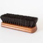 Horsehair Polishing Brush for Leather - German Made Shoe Shine Brush with Ergonomic Handle, Gently Cleaning - Shine Brush, Won't Scratch Leather, Ensures Comfortable Grip, Black, 6 Inch