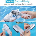 Shoe Brush, Liquid Dispenser Shoe Cleaning Brush, Laundry Brush for Stains on Clothes, Sneaker Cleaner Brush for Leather, Canvas, Knit, Multi-Purpose​ Cleaning Brush for Household & Outdoor - Image 2