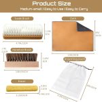 4Pcs Suede Brush and Eraser Set for Shoe Cleaning | Nubuck Boot & Suede Jacket Care Kit - Image 2