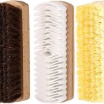 3pcs Shoe Shine Brush Cleaner Kit, Horsehair & Soft Bristle & Suede Shoe Scrubber Brush Eraser Professional Cleaning Tool for Suede Nubuck Crepe Shoes Polishing Restoration