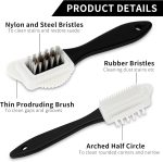 3-Piece Suede & Nubuck Shoe Care Kit - 4-Sided Brush, Suede Leather Cleaner, Eraser for Easy Stain Removal - Image 2