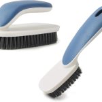 Laundry Scrub Brush 2 Pack,Soft Bristle Cleaning Scrub Brush, Shoe Cleaning Brush, Brush for Stains on Clothes, Hat Brush, Household Cleaning Tool for Bathroom Countertop Bathtubs (Blue)