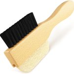 Suede Shoe Cleaner Brush - Yellow Rubber Suede Eraser with Soft Bristle Brush for Suede Cleaner and Nubuck Brush, Cherry Brown