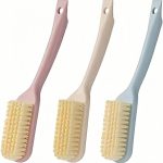 Shoe Cleaning Brush-3 Pack Shoe Brushes with Long Handled Soft Bristle Cleaning Brush Shoe Cleaner Brush Scrub Brush for Sneakers,Tennis,Canvas,White Shoes & More