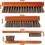 4 Pcs Shoe Brush, Boot Brush, Horse Hair Brush for Leather, Shoe Polish Brush, Professional Leather Shoe Care Brushes, Horsehair Shoe Shine Brush Cleaning Brush Care Clean Dauber Applicators - Image 2
