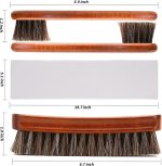 4-Piece Horsehair Shoe Brush Shine Kit, Shoe Polish Kit, Leather Shoes Boot Cleaning Brush Care Clean Dauber Applicators - Image 2