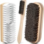 3Pcs Shoe Brush, 2026 Version Suede Eraser, Premium Shoe Polish Brush, Long-Lasting Shoe Cleaning Brush, Horsehair Shoe Brush Shine Kit for Cleaning and Polishing (3PCS)